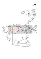 1431020H50E02, Uitlaat UX150K8, Suzuki, 0